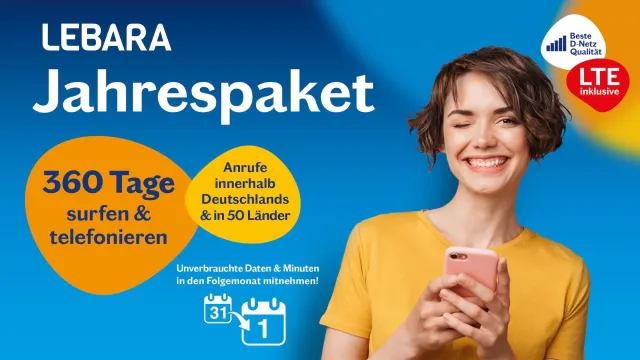 Bild: Einfach und flexibel: Das erste Prepaid-Jahrespaket in Deutschland mit internationalen Minuten