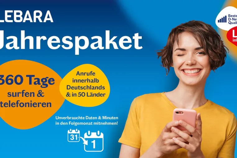Bild: Einfach und flexibel: Das erste Prepaid-Jahrespaket in Deutschland mit internationalen Minuten
