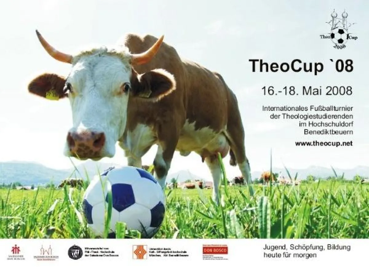 Das offizielle Plakat des TheoCup 2008 mit der »glücklichen« Kuh Gretl