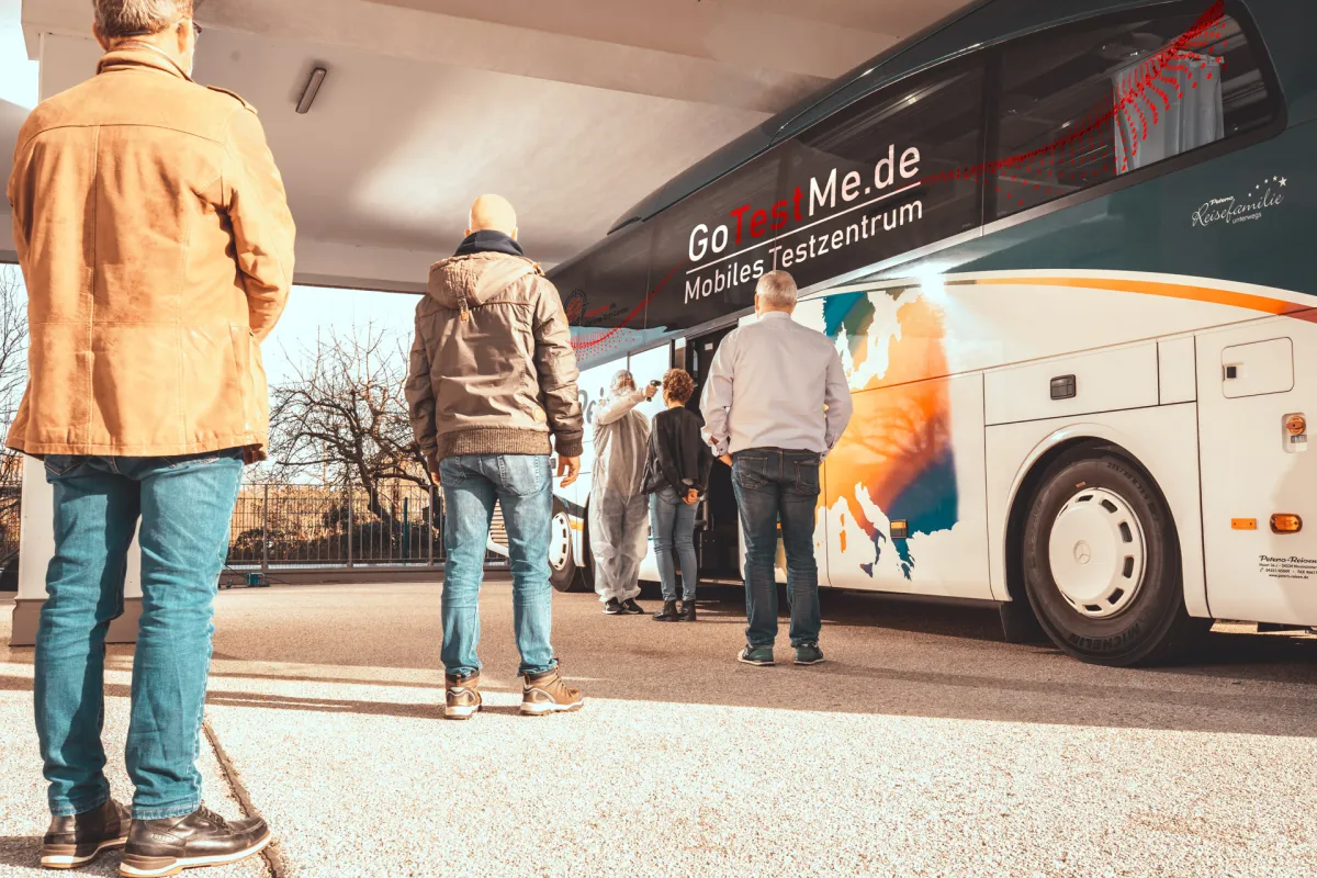 Bus im Testeinsatz