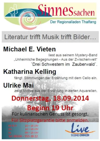 Bild: Literatur trifft Musik trifft Bilder - Herbstlesung 2014 in Thalfang