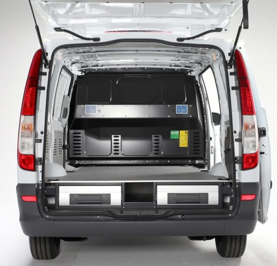 bott vario Unterflurmodul mit Großraumschubladen