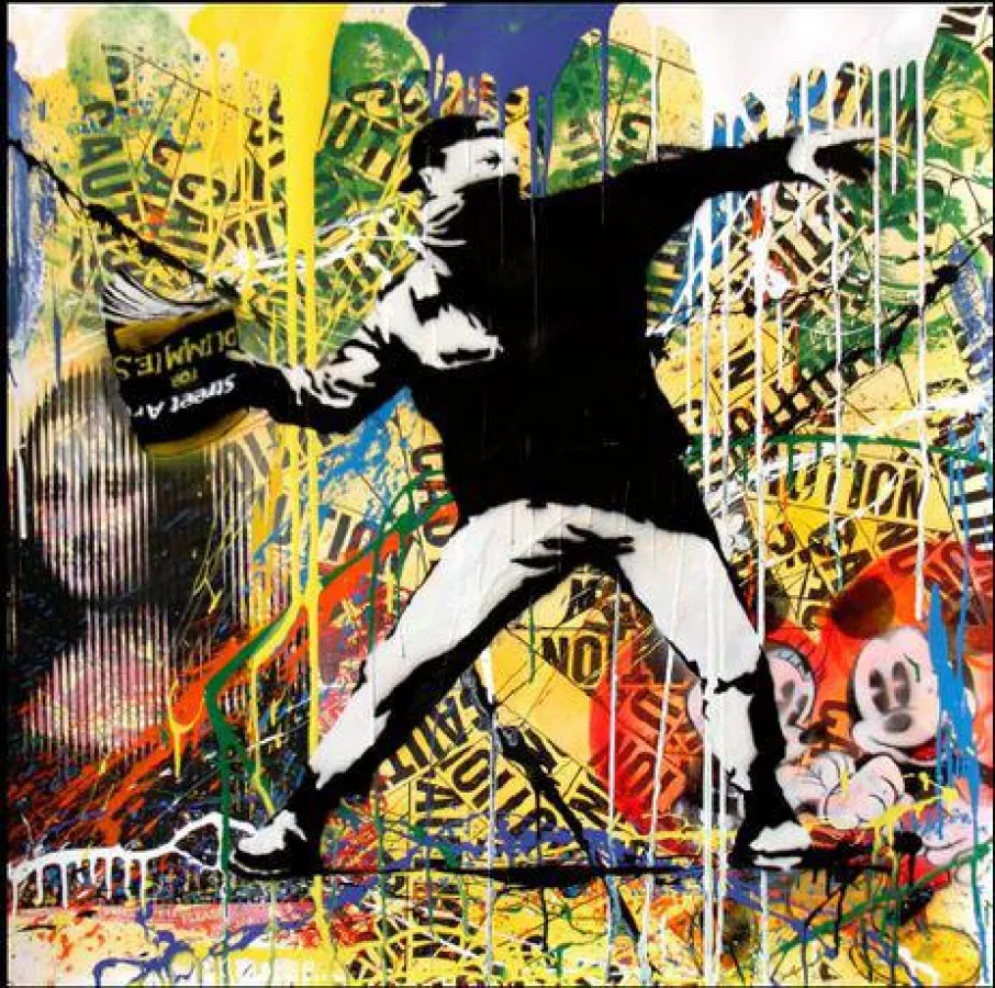 Mr. Brainwash - Banksy Thrower.