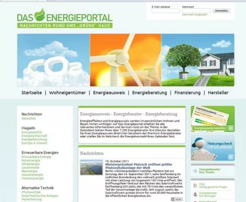 Bild: Relaunch der Plattform das-Energieportal.de