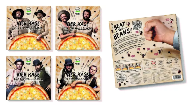 Bild: Gustavo Gusto mit neuer Tiefkühlpizza: Vier Käse für ein Halleluja