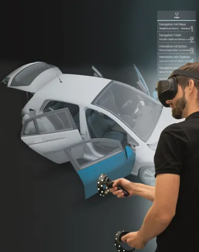 Bild: Fraunhofer IGD: Mitarbeiterqualifizierung mit VR in der Automobilbranche
