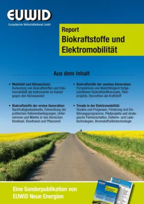EUWID veröffentlicht Report „Biokraftstoffe und Elektromobilität“ Bild: EUWID veröffentlicht Report „Biokraftstoffe und Elektromobilität“