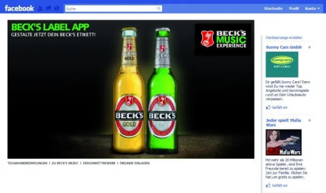 Bild: coma AG setzt Beck’s Music Label Designwettbewerb online um