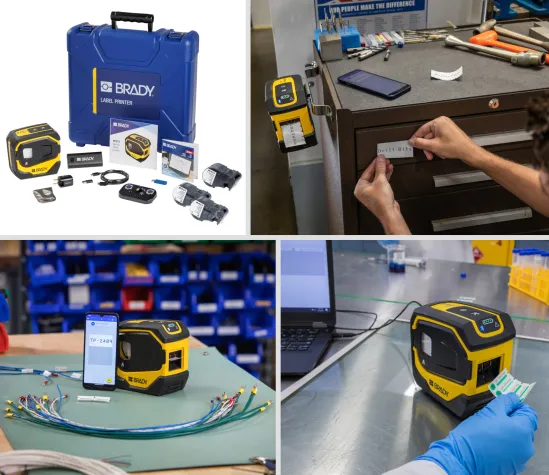 Bild: Brady M511 Etikettendrucker für Handwerk, Labor und Elektrotechnik