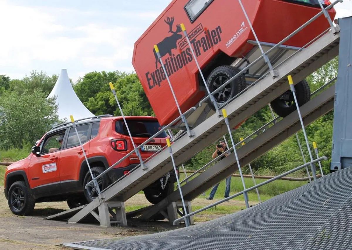 Jeep Renegade auf Kumho-Bereifung absolviert erste Trainings für die Highlands von Schottland