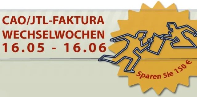 Bild: Jetzt 150 Euro sparen: Die CAO/JTL-Faktura Wechselwochen exklusiv auf ESTUGO.net