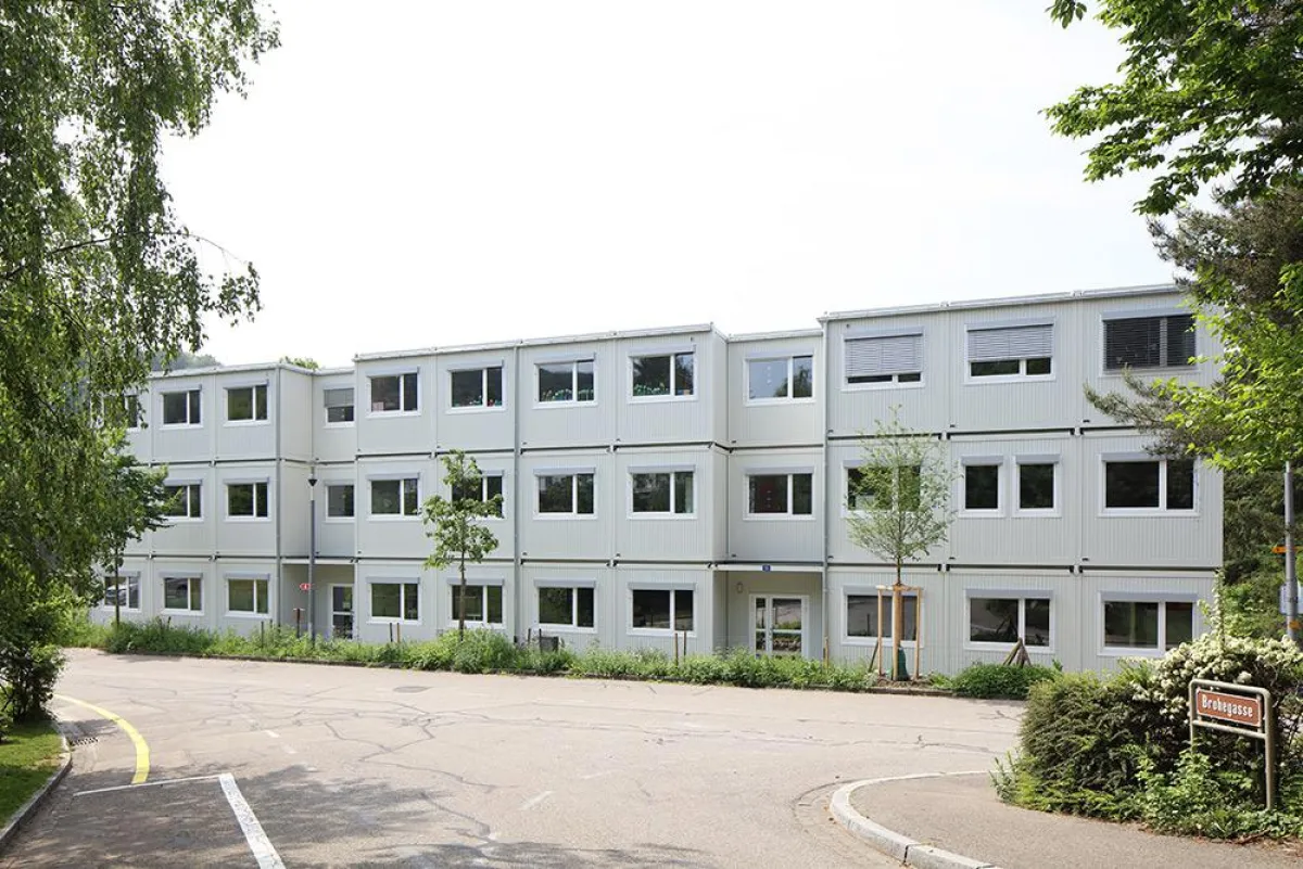 In Rekordzeit von 8 Wochen haben die beiden Firmen Würzburger und Heinkel Modulbau im schweizerische