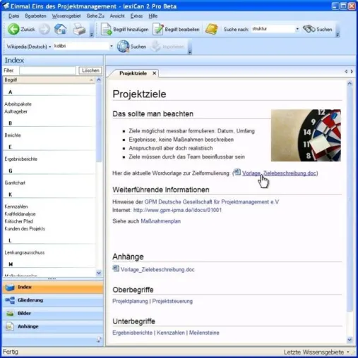 Bild: Wie eine Desktop Wikipedia - Wissen einfach managen