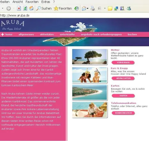 Bild: Aruba - neue deutschsprachige Website am Start