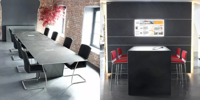 Bild: Büromöbel in Stein – Inwerk inspiriert mit Natur-Design