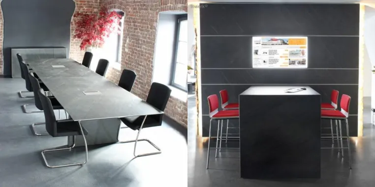 Bild: Büromöbel in Stein – Inwerk inspiriert mit Natur-Design