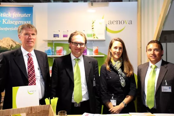 Bild: Die Aenova Unternehmensgruppe präsentierte sich zum ersten Mal auf dem Symposium Feines Essen + Trinken