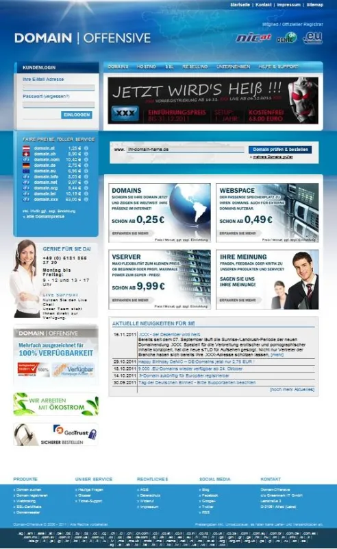 Einführungspreis für .xxx Domain bis 31.12.2011