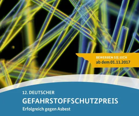 12. Deutscher Gefahrstoffschutzpreis ausgelobt Bild: 12. Deutscher Gefahrstoffschutzpreis ausgelobt