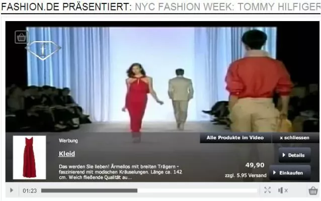 Bild: Online-Shopping 2.0 -Portalis Deutschland AG entwickelt InVideo-Shopping-Tool