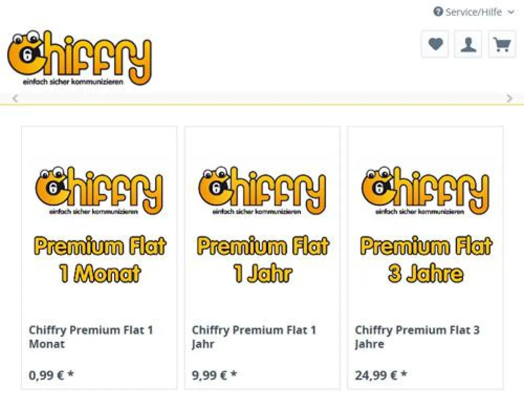 Chiffry Premium ist ab sofort im Online-Shop verfügbar