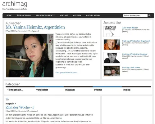 Bild: Die Perlen der Alltagsarchitektur - archimag.de stellt Architekten und Architektur vor