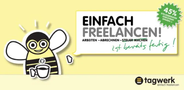 Bild: tagwerk erfindet Steuer machen und Buchhaltung für Freelancer neu
