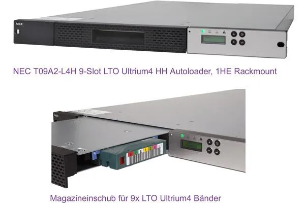 Bild: Bis zu 14.4TB Daten sichern auf einer einzigen Höheneinheit