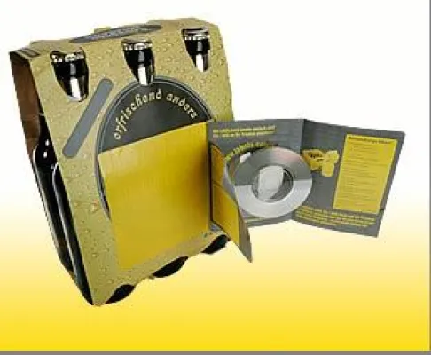 Bild: KilianDruck und Das Ideenteam entwickeln neues Spezial-Etikett mit integrierter CD/DVD