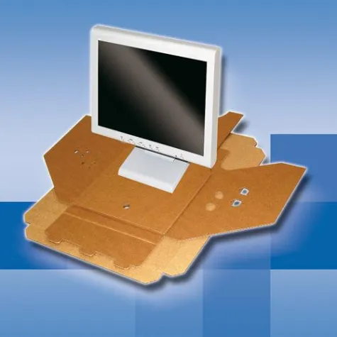Bild: Konstruktive Wellpappverpackung für TFT-Displays – einfach, sicher und kostengünstig