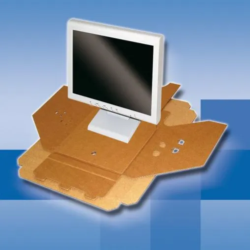 Konstruktive Wellpappverpackung für TFT-Displays – einfach, sicher und kostengünstig Bild: Konstruktive Wellpappverpackung für TFT-Displays – einfach, sicher und kostengünstig