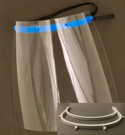 Bild: Online-Shop für Face-Shields eröffnet