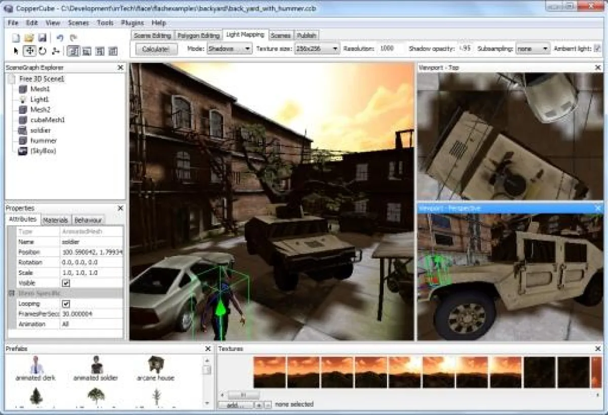 CopperCube 3.0 editor