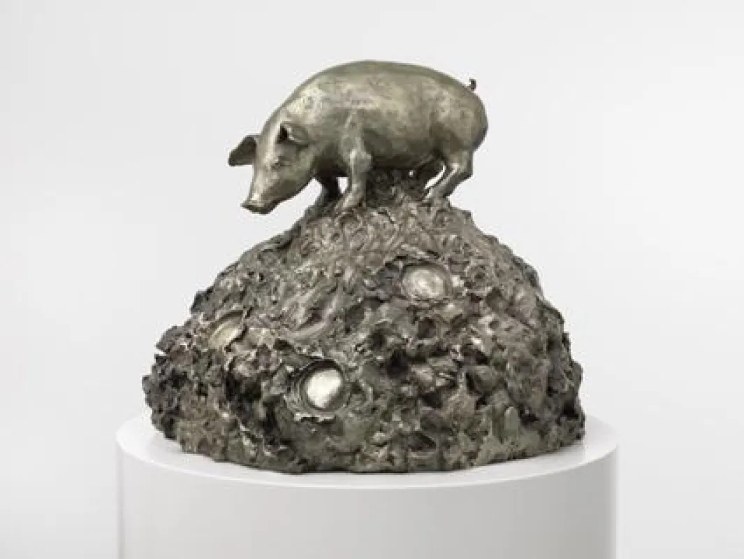 Sonja Alhäuser, Roxane sieben, 2013, Neusilberguss, 36 x 39 x 39 cm