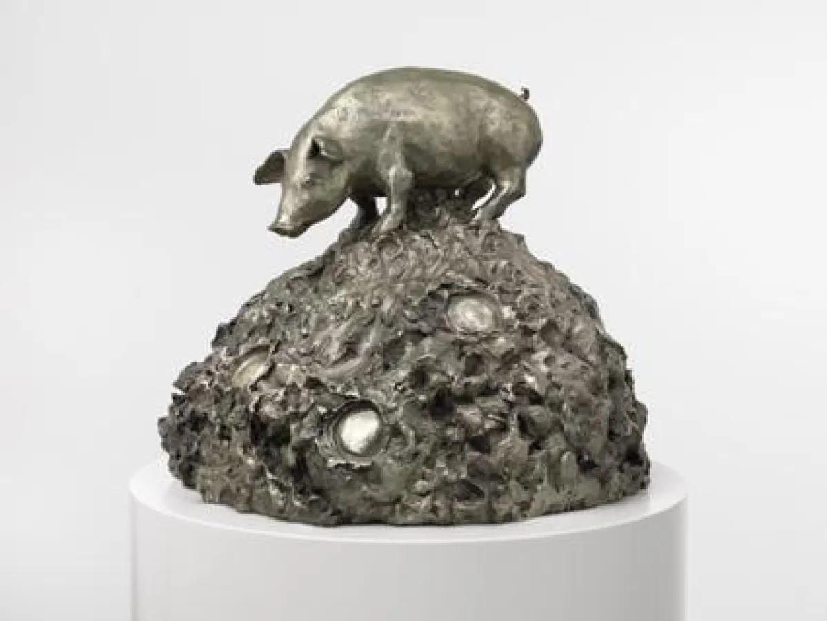 Sonja Alhäuser, Roxane sieben, 2013, Neusilberguss, 36 x 39 x 39 cm