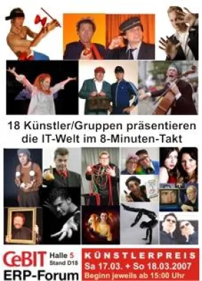 Bild: Bestes Entertainment bietet der Künstlerpreis am CeBIT-Wochenende