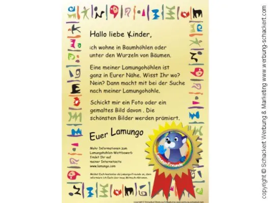 Bild: Lamungo sucht Freunde - Wettbewerb für Kinder, Eltern und Erzieher
