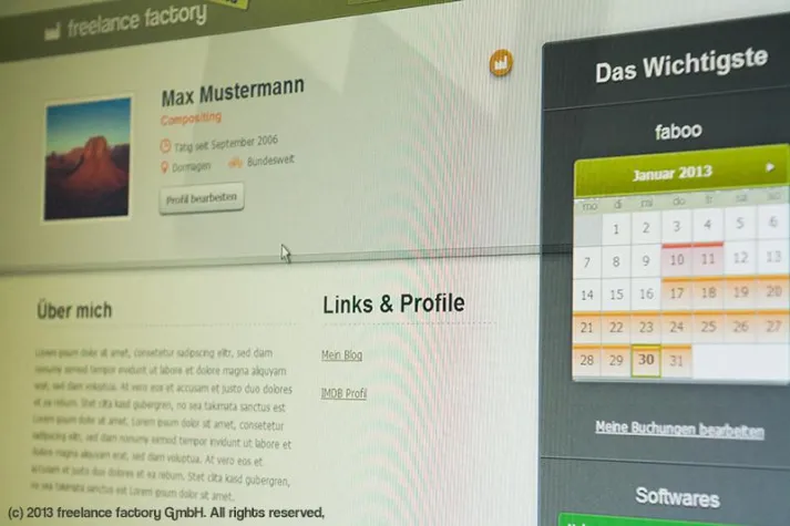 Bild: freelance factory geht online