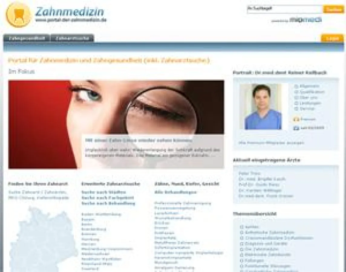 Portal der Zahnmedizin