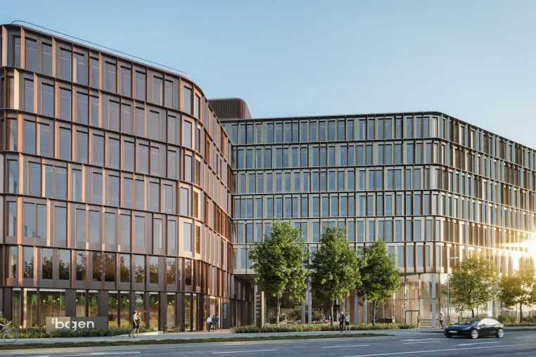 Bild: Rohbau für Münchner Business-Campus  „DER bogen“ gestartet