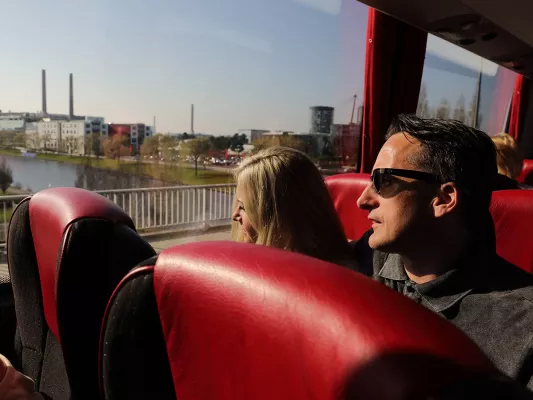 Bild: Mit dem Oberbürgermeister Weilmann auf Stadttour