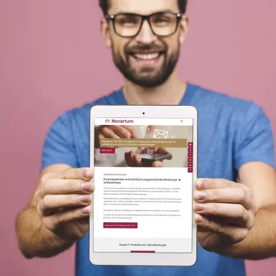 Bild: Mehr Design, Struktur und KnowHow: Relaunch der Website der Novartum Gruppe