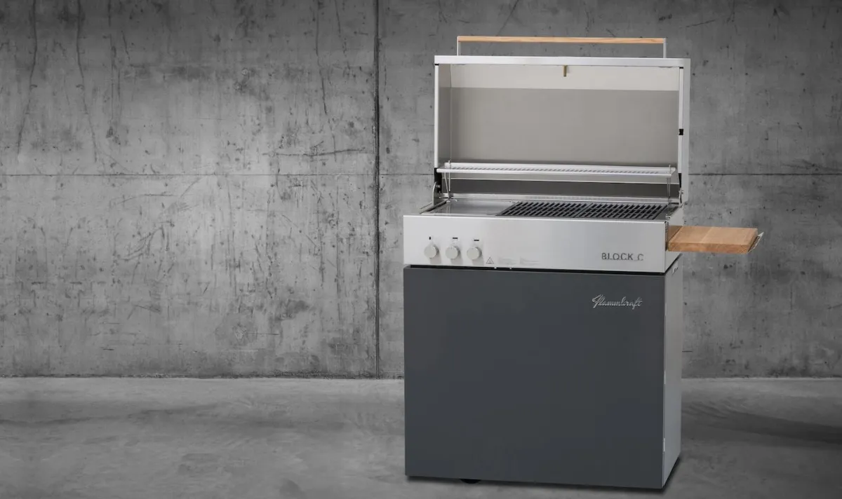 Neu von Flammkraft: Der Designer-Gasgrill Block C