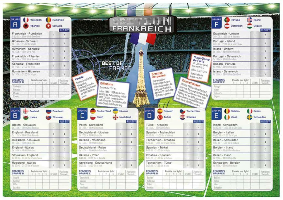 Auch Zielkunden sind fußballbegeistert. Die Lösung ist der eigene EM-Planer mit Logo und Firmenname