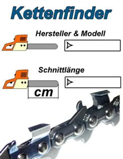 Motorsägen: Mit dem Kettenfinder zur passenden Kette Bild: Motorsägen: Mit dem Kettenfinder zur passenden Kette