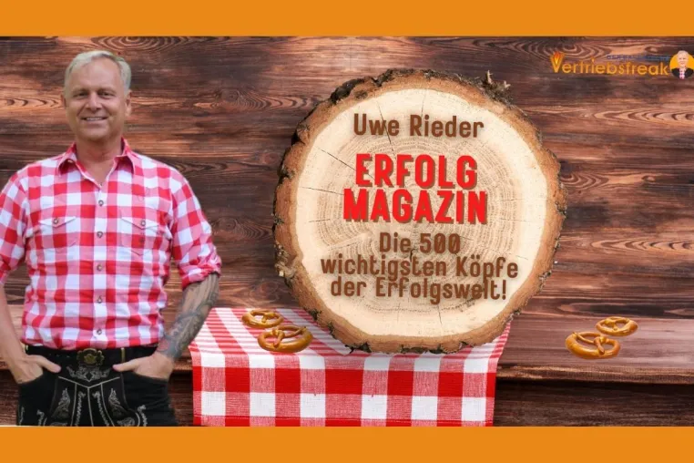 Bild: Uwe Rieder im ERFOLG Magazin bei den 500 wichtigsten Köpfen der Erfolgswelt!
