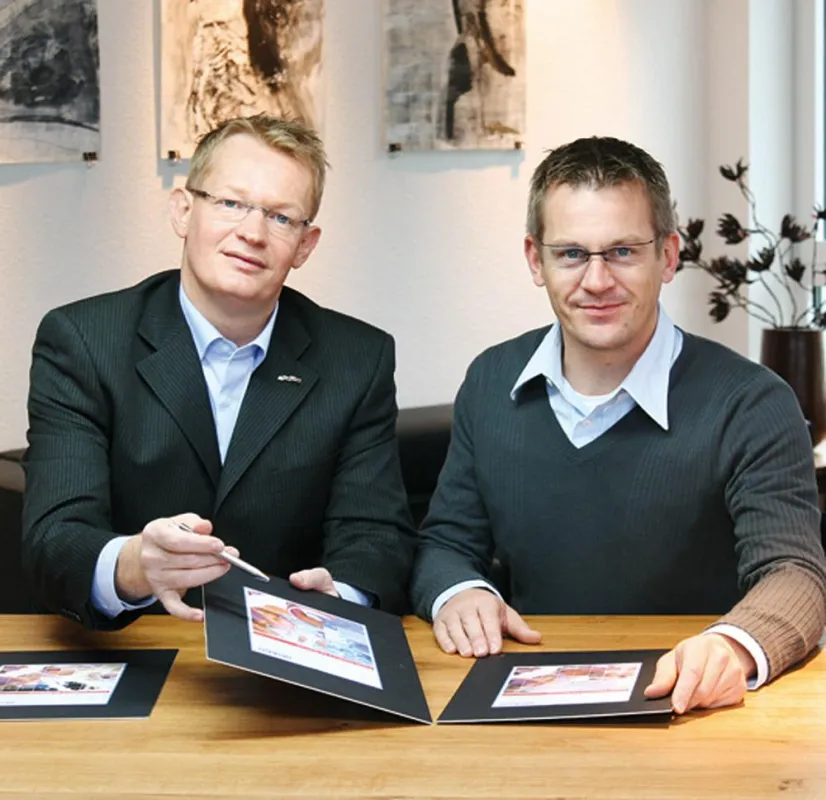 Freuen sich über die Auszeichnung, Geschäftsführer Frank Hüttemann und Wolfgang Bock