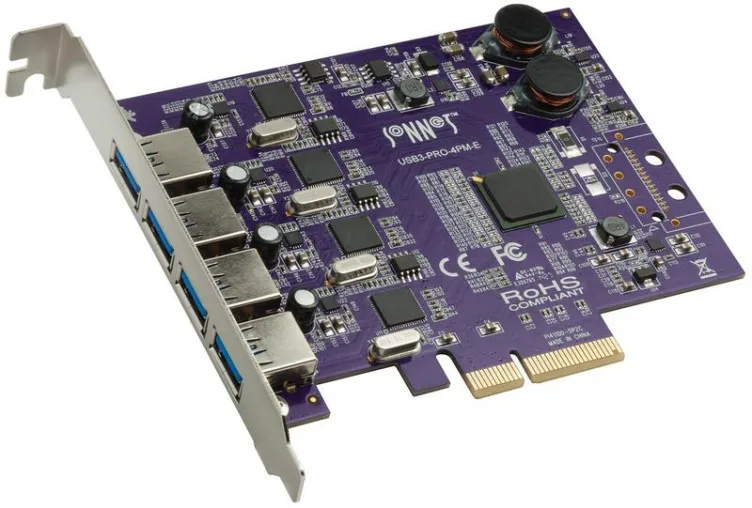 Bild: Allegro Pro USB 3.0 PCIe-Karte von Sonnet ergänzt Mac und PC um vier SuperSpeed USB 3.0-Anschlüsse