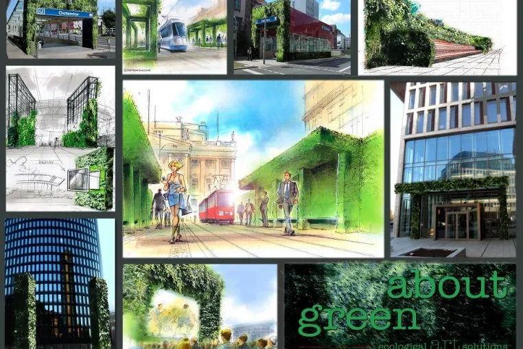 Bild: Grüne Inseln im urbanen Umfeld