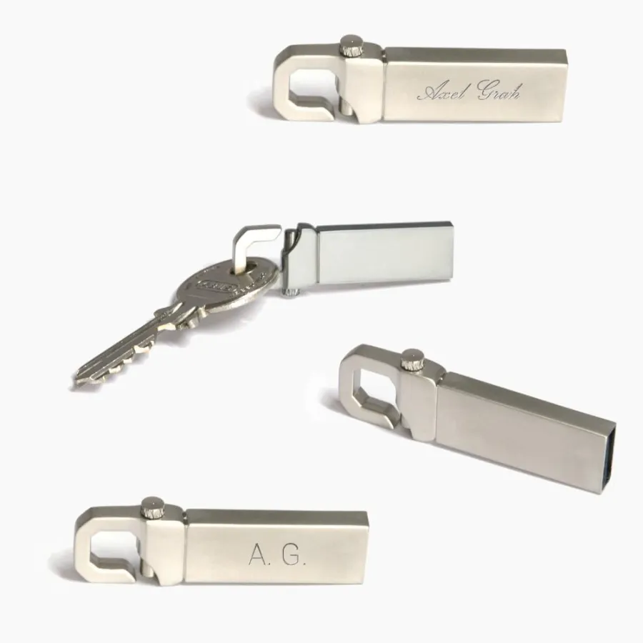 USB-Sticks aus massiv Metall mit Gravur